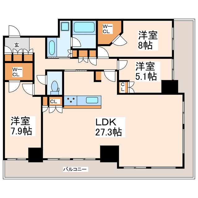 ザ・熊本タワーの間取り