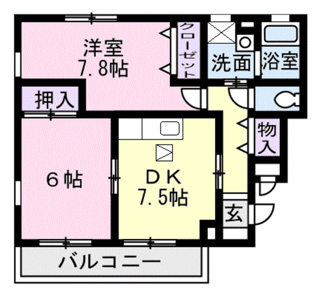 ポンドビサイド本並の間取り