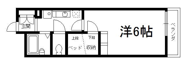 レオパレスグリーングラスIの間取り