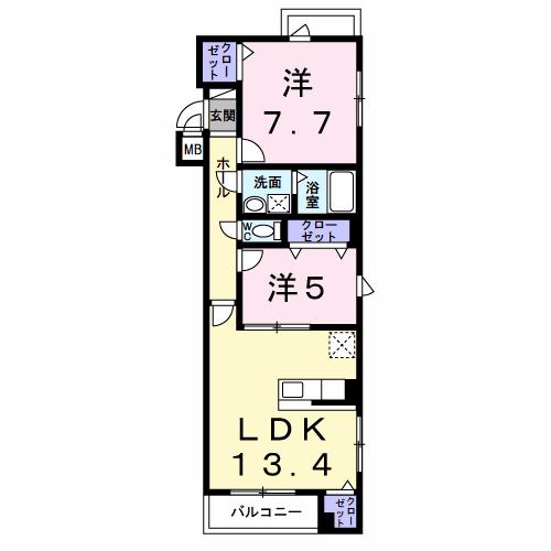 仮称；北栄３丁目マンションの間取り