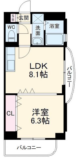 名古屋市中川区かの里のマンションの間取り