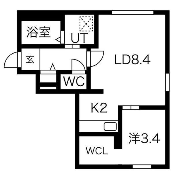 Bellissimo Nishimachi(ベリッシモニシマチ)の間取り