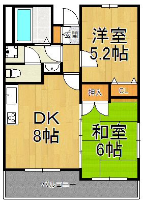 姫路市網干区新在家のマンションの間取り