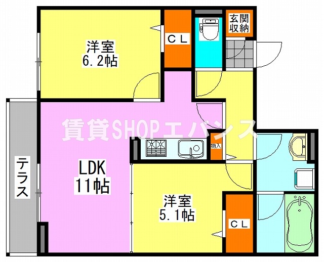 二宮1丁目KSの間取り