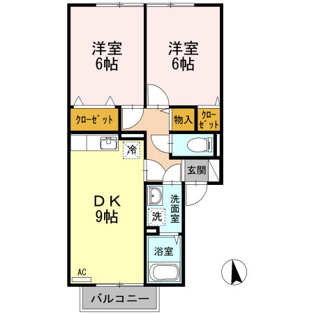 アーバンハイツ ２８　Ａ棟の間取り