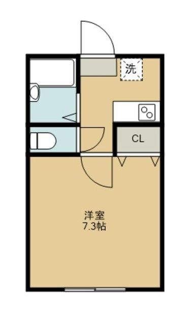 小平市上水新町のアパートの間取り