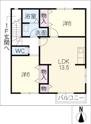 メゾン常勝の間取り