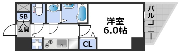 S-RESIDENCE堺筋本町Unoの間取り