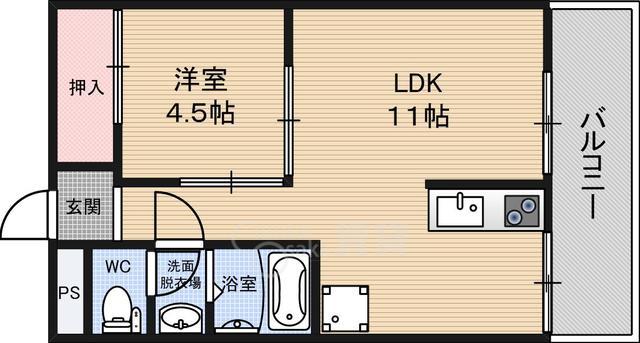 ウインドヒル三国の間取り