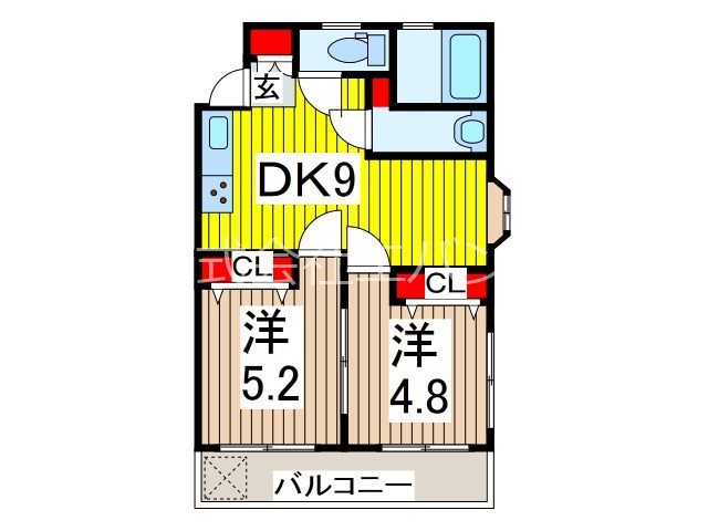 ハイツリー芝の間取り