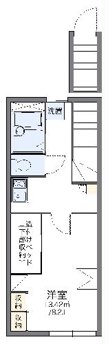 レオパレス山長弐番館の間取り