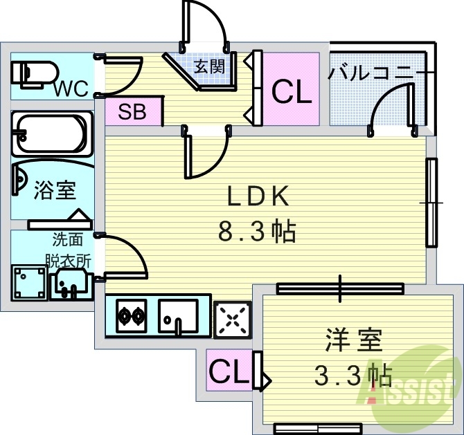 カメリアの間取り