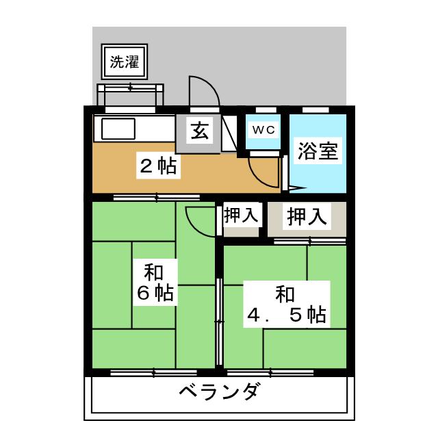 第一和田荘の間取り