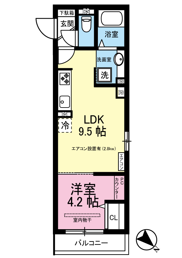 ガーネットの間取り