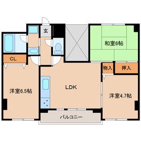 尼崎市南武庫之荘のマンションの間取り