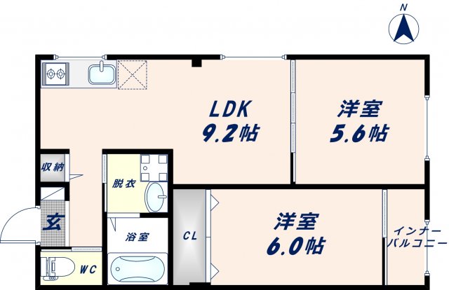 オーナーズマンション南巽の間取り