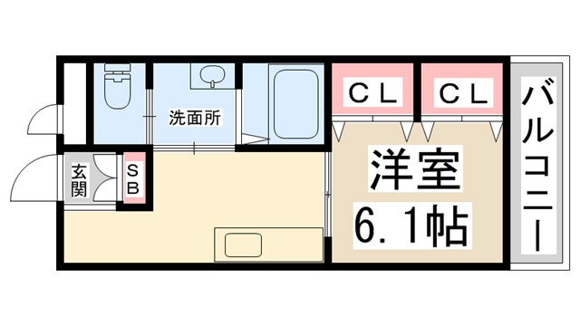 栄根コーポラスの間取り