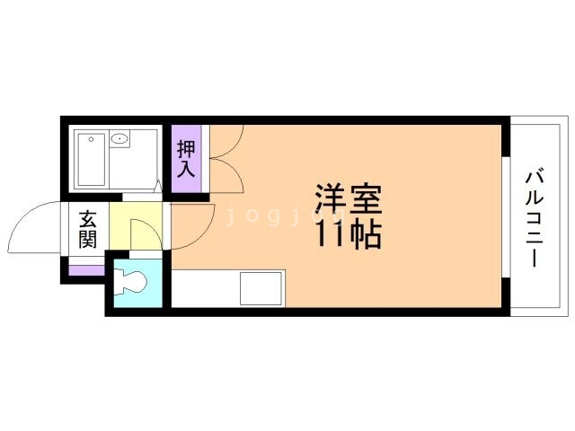 石狩郡当別町弥生のマンションの間取り