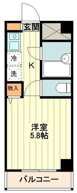 立川市柴崎町のマンションの間取り