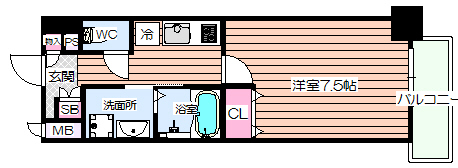 LaDouceur梅田ウエストの間取り