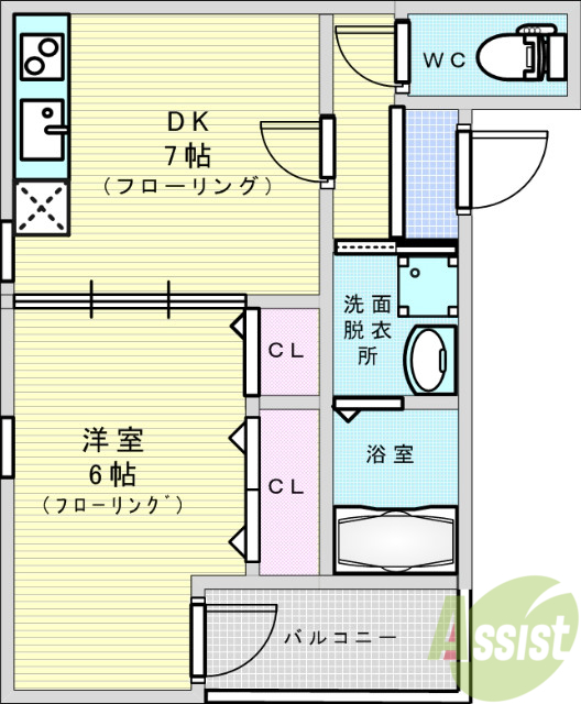 フジパレス十三西の間取り