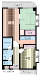 世田谷区中町のマンションの間取り