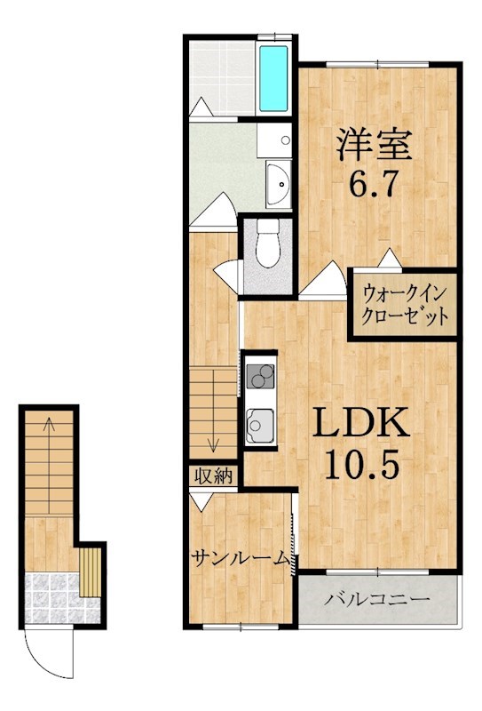 モンテ　ウネビの間取り