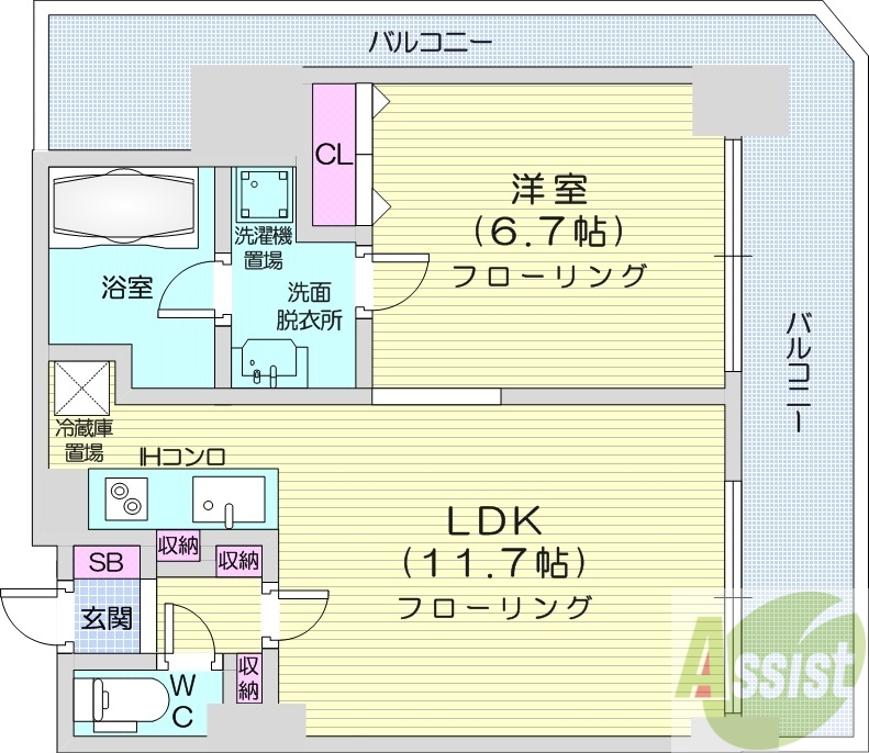 グランドタワー札幌の間取り