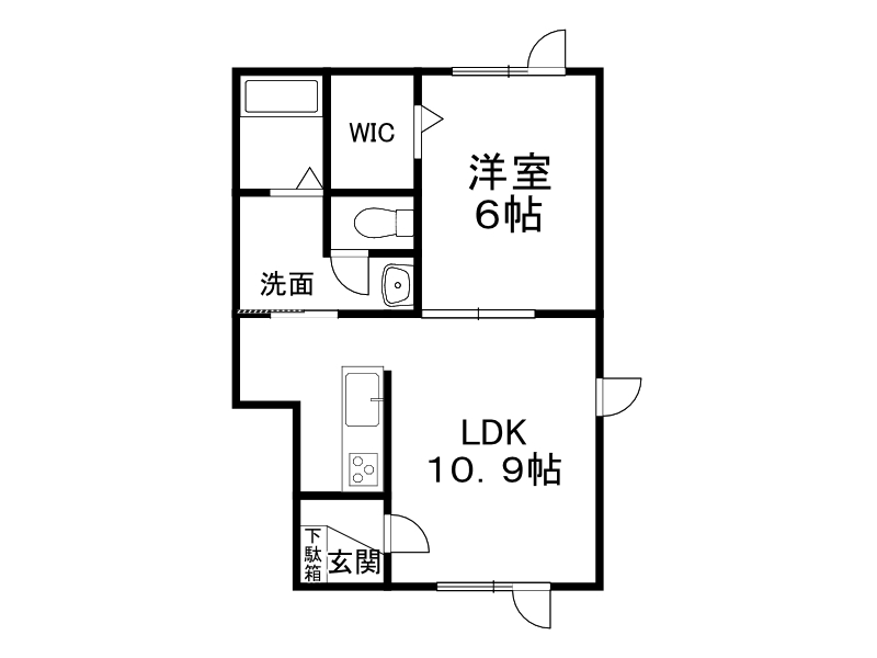 ミシェル　アン（西棟）の間取り