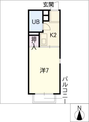 ドーミトリ前山Ｃ棟の間取り