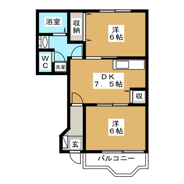 エスポアラージアン　Ｃの間取り