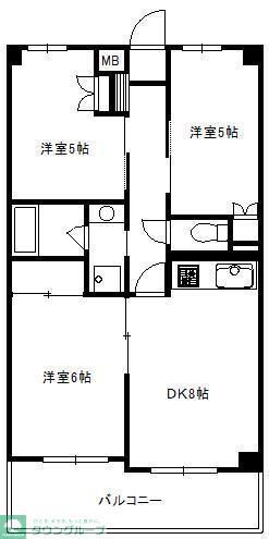 荏田五番館の間取り