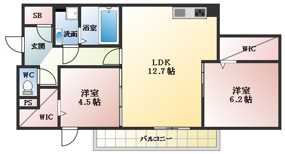 コルヌコピアの間取り