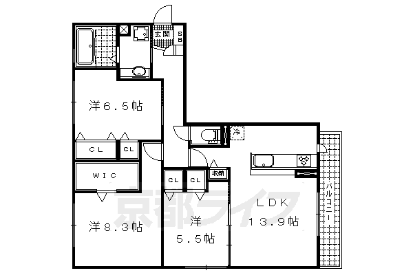 コルヌコピアの間取り