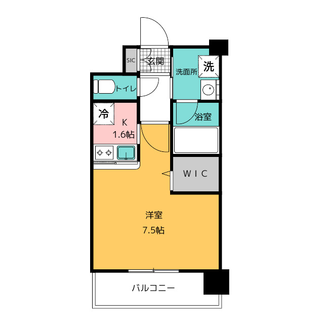 エンクレストベイサイド通りの間取り