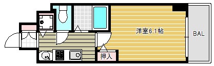 スワンズ心斎橋イーストの間取り