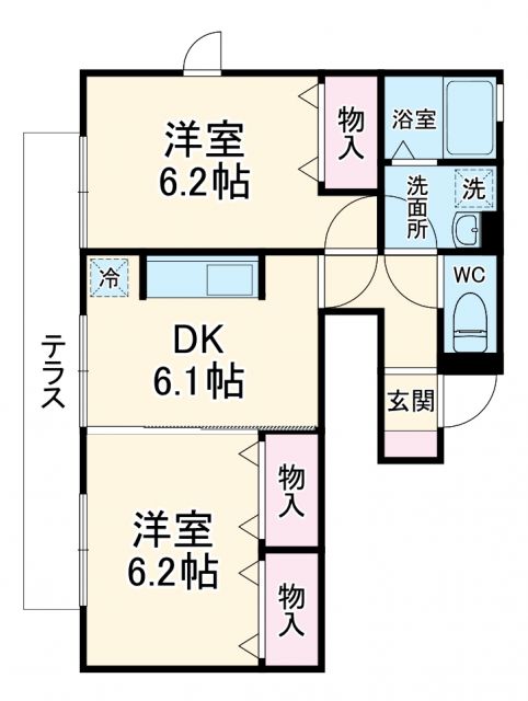 神奈川県横浜市栄区小菅ケ谷４（アパート）の賃貸物件の間取り
