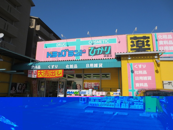 ドラックストア　ドラッグランドひかり嵯峨店（ドラッグストア）まで210m