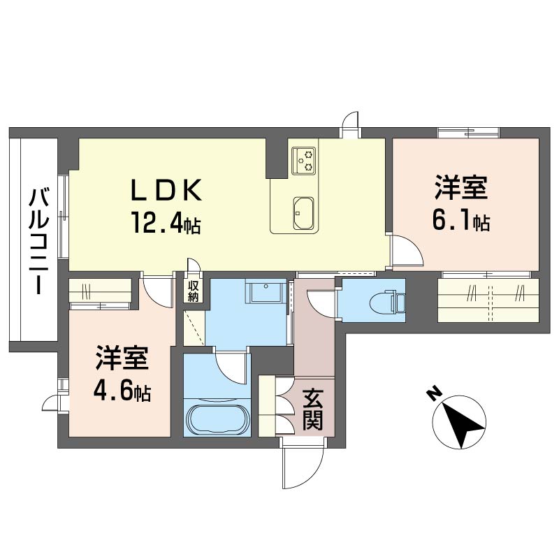 トラストメゾンしらぎくの間取り