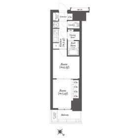 WORVE横浜伊勢佐木町の間取り