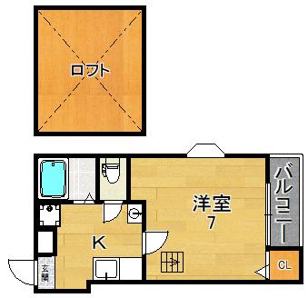 ＪＲ片町線 徳庵駅 徒歩5分 5階建 築25年の間取り写真