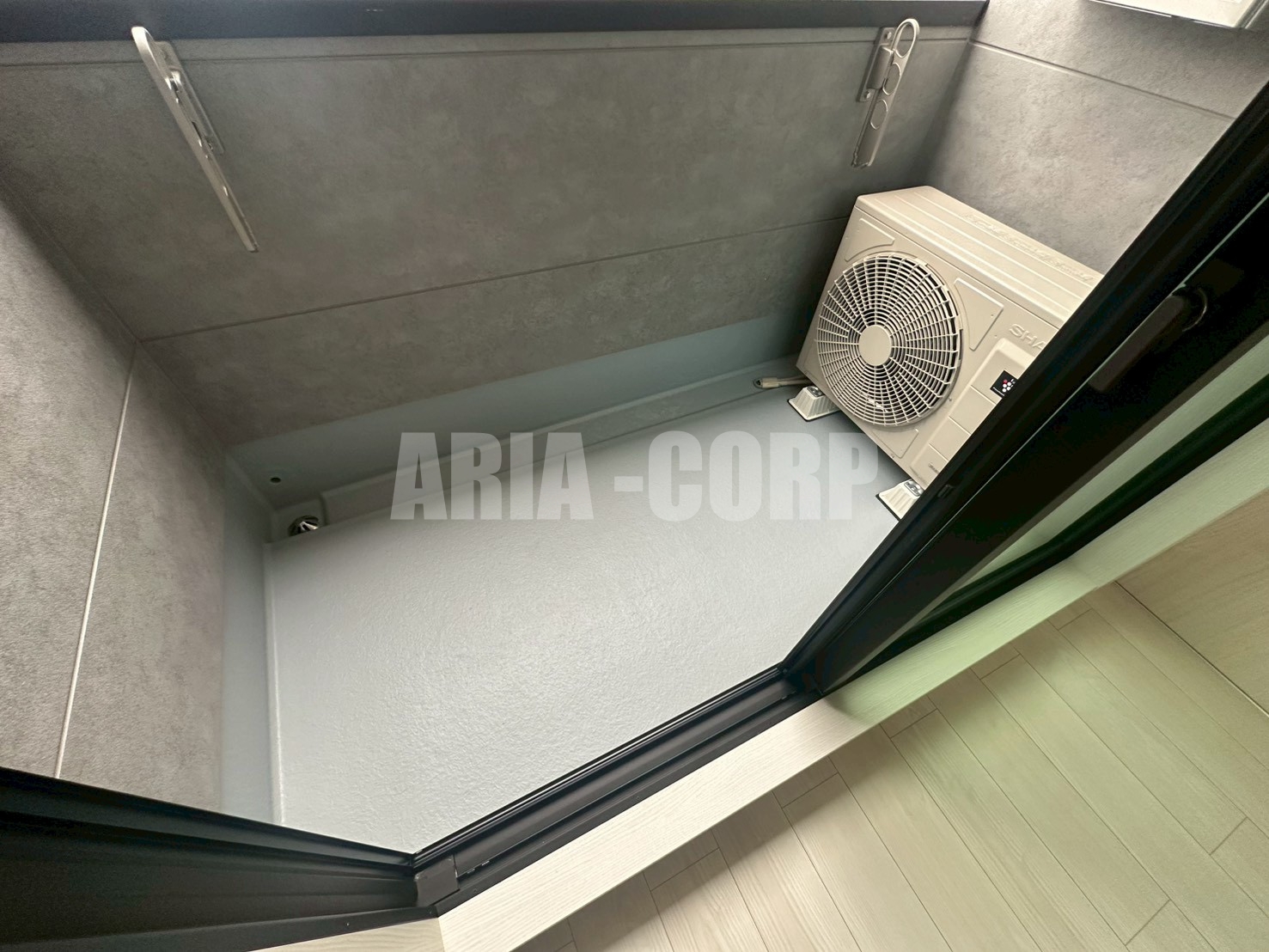 バルコニー　洗濯物も十分干せる広さのバルコニー◎