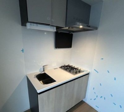 キッチン　コンパクトなキッチンで掃除もラクラク