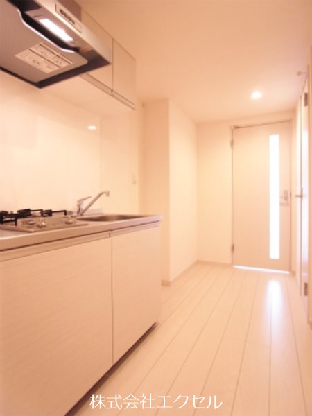 キッチン　2口ガスコンロのシステムキッチンです。