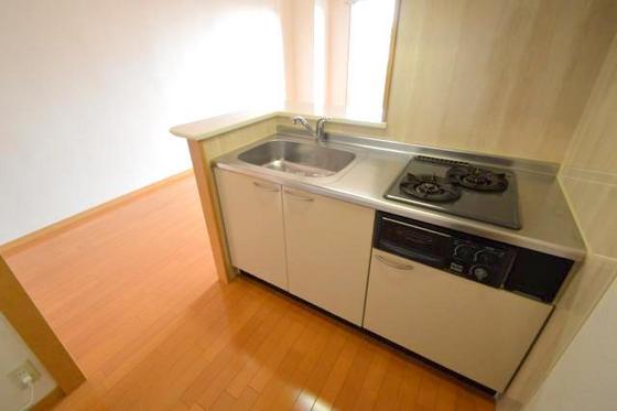 キッチン　カウンターキッチン♪♪２口ガスコンログリル付き（＾○＾）