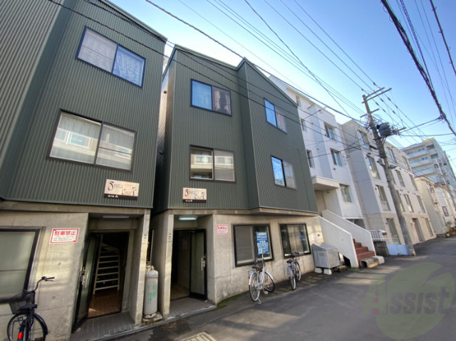 建物外観　札幌市中央区南７条西「シングルコート南７条Ｂ棟」