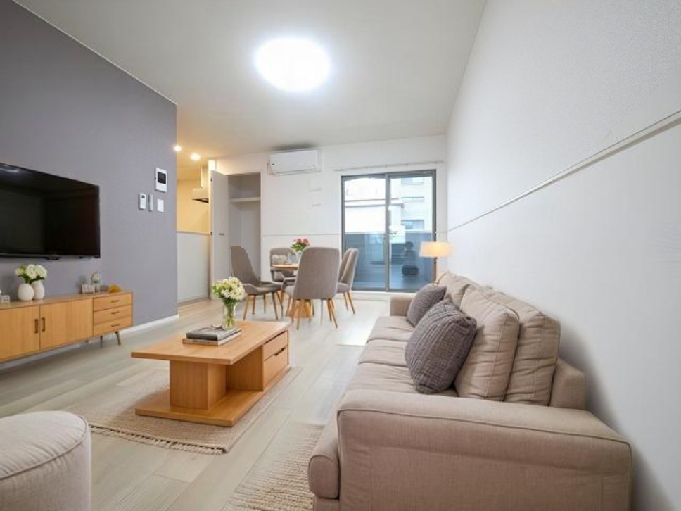 居室・リビング　CGで家具等を配置したもので家具等は含まれません