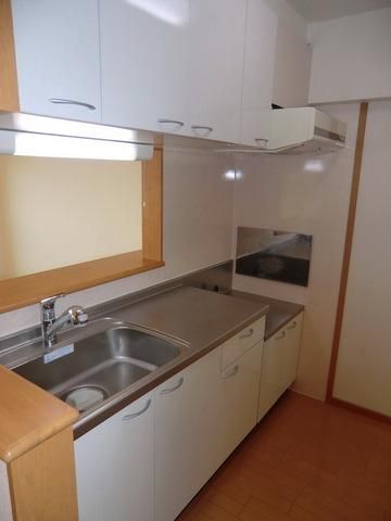 キッチン　２口コンロ設置可カウンターキッチン