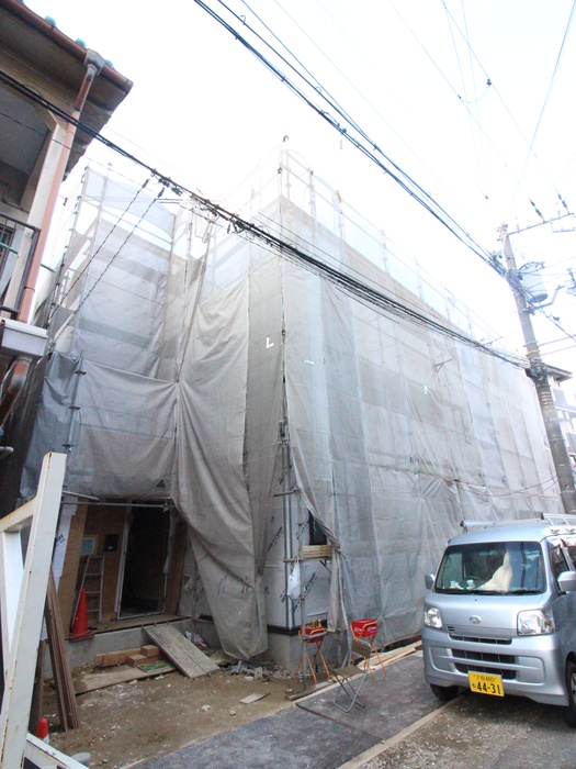 建物外観　建築中
