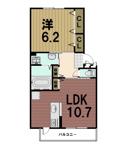 エール北花山の間取り写真
